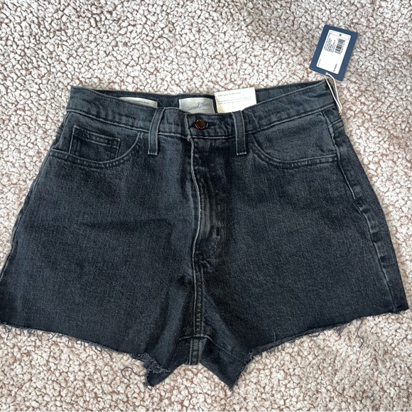 Universal Thread Pants - NWT Women's Highest Rise Shortie Shorts sz 8 Black Vintage Stretch